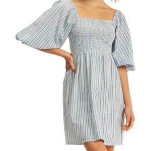 Billabong Days in Paradise Striped Smock Dress